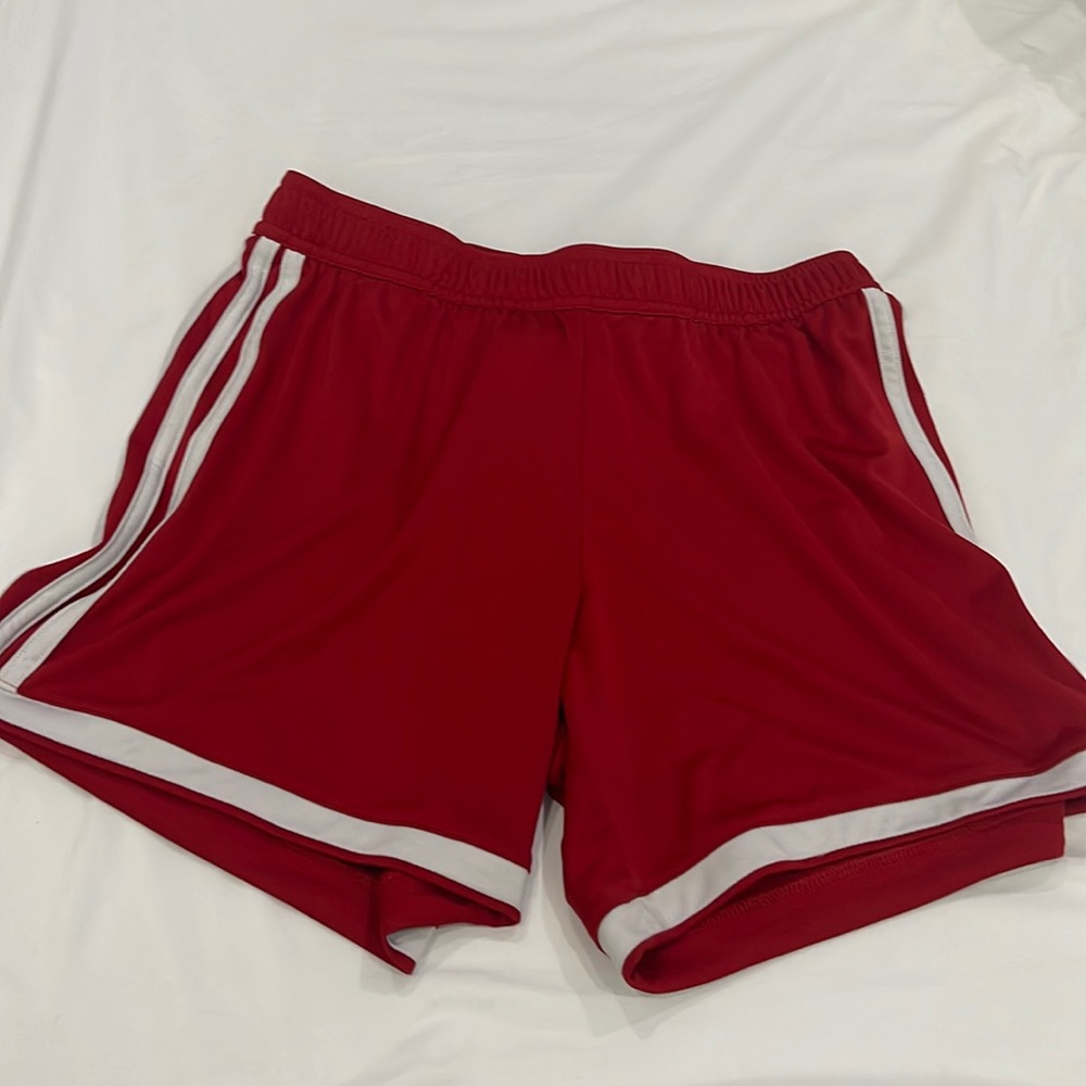 Adidas red soccer shorts. Size S.